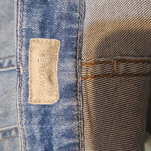 Mother High-Waisted Looker Ankle Fray Skinny Distessed Jeans - Picture 10 of 14